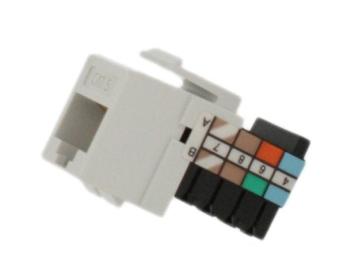 Leviton 41108-RW5 Category 5 QuickPort Connector, CAT 5, White