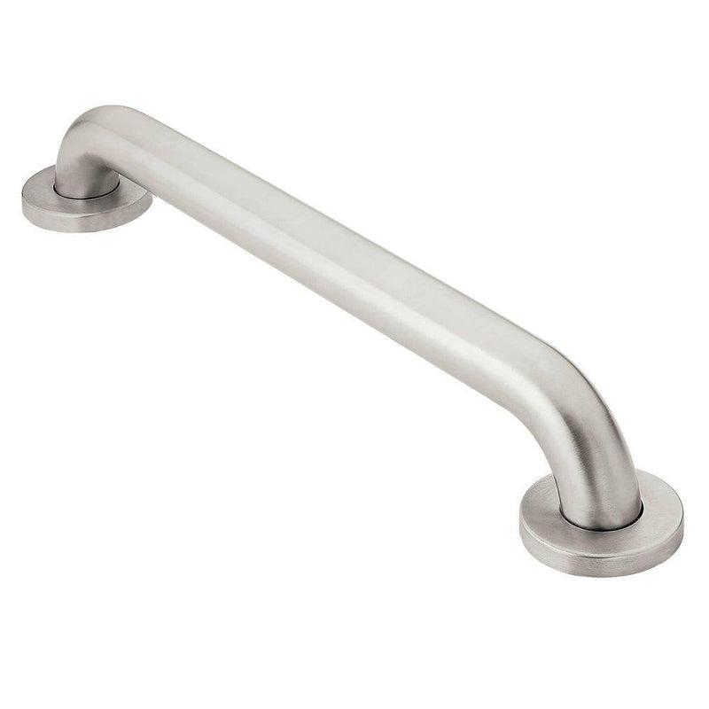 Moen 8912 Home 12-Inch Bathroom Grab Bar, Stainless Steel 12 Inch