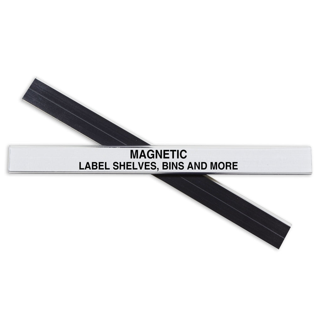 C-Line HOL-DEX Magnetic Shelf/Bin Label Holders, 1/2 Inch x 6 Inches, 10 per Box (87207)