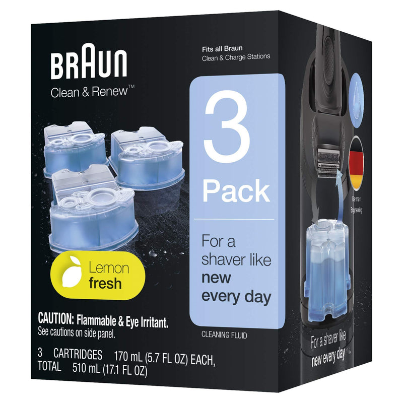 Braun Clean Renew Refill Cartridges CCR , Blue, 3 Count CCR3