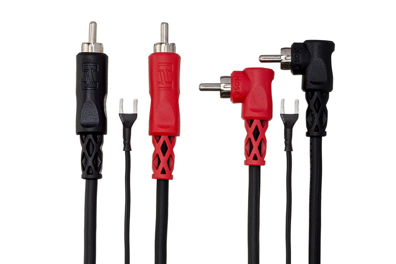 Hosa CRA-203DJ Dual RCA to Same with Ground Wire Stereo Interconnect, 9.8 feet 3 Meter