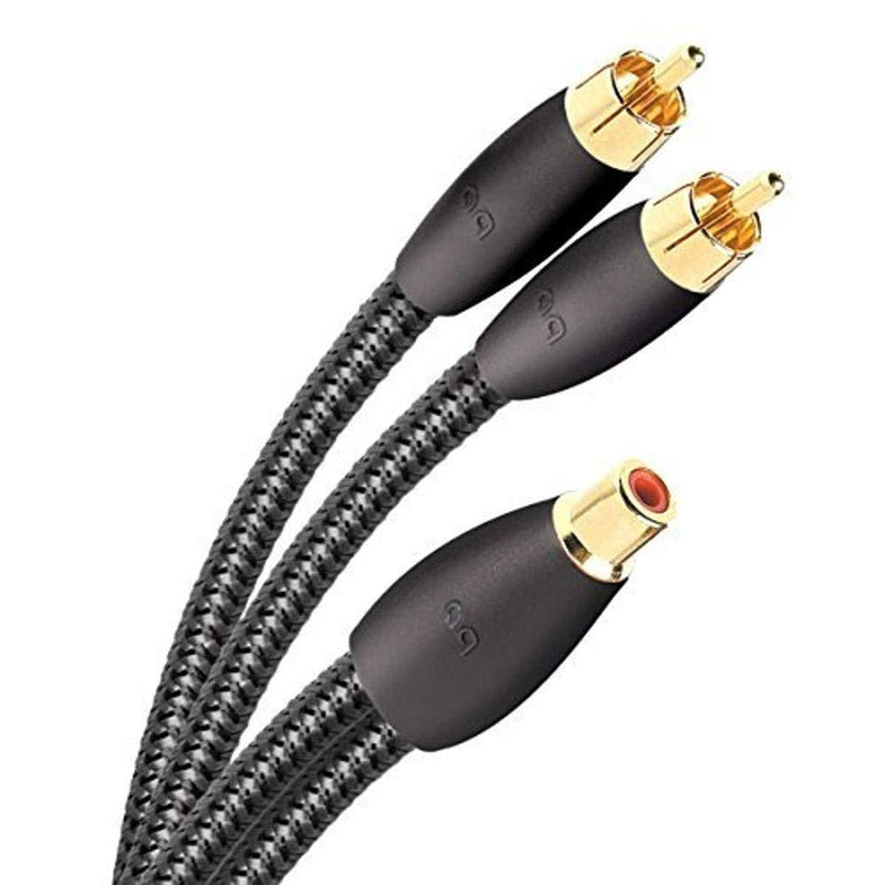 AudioQuest Y splitter - one RCA female to two RCA male 6in (15.24cm) cable