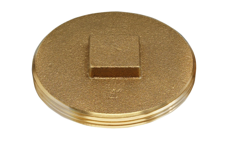 Oatey 42374 Cleanout Plug, 4-Inch, Brass
