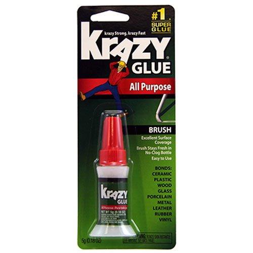 Krazy Glue KG92548R 5G All Pur Brush On, 0.18 Oz, Multicolor