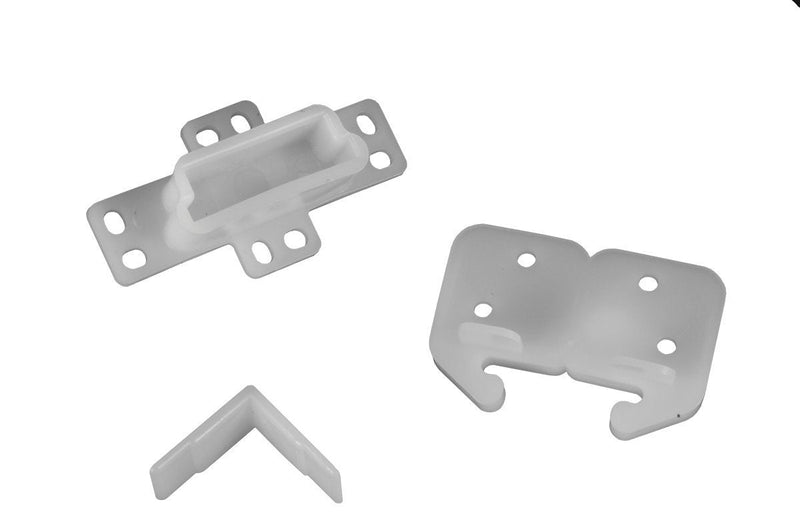 RV Designer H301 Drawer Repair Kit w/ Drawer Slide, Rear Socket and 2 Corner Slides, Cabinet Hardware 1