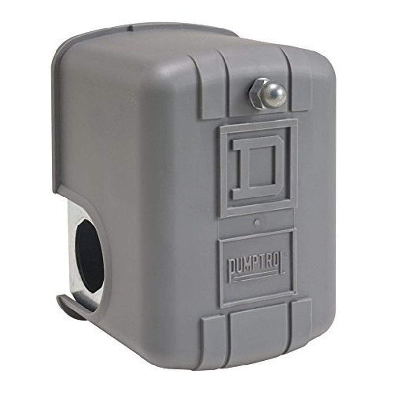 Square D by Schneider Electric 9013FHG2J27 Air-Compressor Pressure Switch, 100 Psi Set Off, 20 Psi Fixed Differential, 1/4" Npsf Internal
