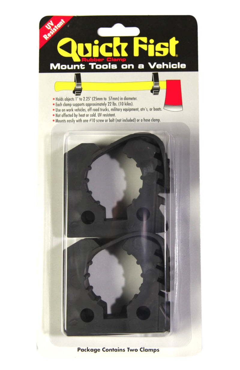END OF ROAD Original Quick Fist Clamp for mounting tools & equipment 1" - 2-1/4" diameter (Pack of 2) - 10010 Original Version
