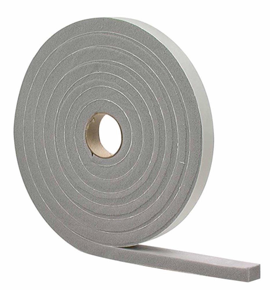 M-D Building Products 2733 M-D 0 High Density Closed Cell Self-Adhesive Foam Tape, 17 Ft L X 3/8 in W 3/16 in T, PVC, 1 Pack, White