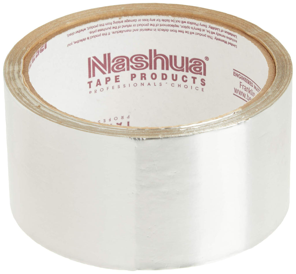 Nashua 322 Multipurpose Foil Tape, 3.2 mil Thick, 9 m Length, 48 mm Width, Aluminum