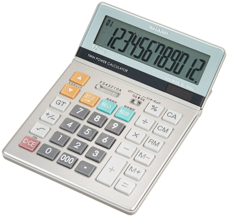 Sharp practice calculator semi desktop type 12-digit EL-S882X