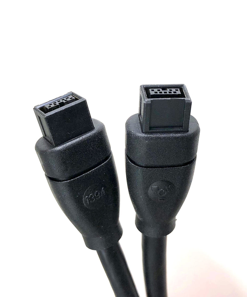 Micro Connectors, Inc. 6 feet Firewire IEEE 1394 9 Pin to 9 Pin Cable (E07-235) 6 ft Firewire IEEE (9 Pin-M to 9 Pin-M) Black