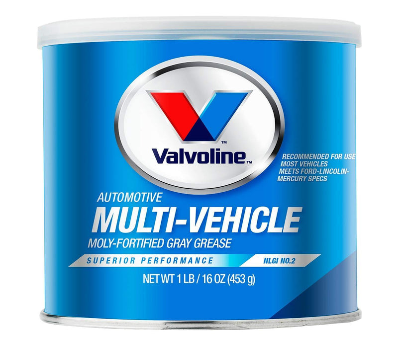 Valvoline Multi-Vehicle Moly-Fortified Gray Grease 1 LB 1 LB Tub Moly-Fortified Conventional