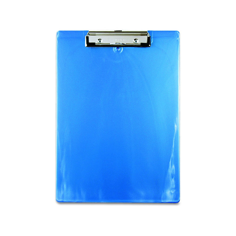 Saunders Recycled Plastic Clipboard, 0.5-Inch Capacity, Holds 8.5 x 12 Inches, Ice Blue (00439) Letter Low Profile Clip