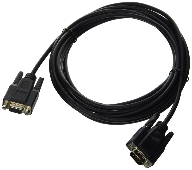 C2G 52032 DB9 M/F Serial RS232 Extension Cable, Black (15 Feet, 4.57 Meters)