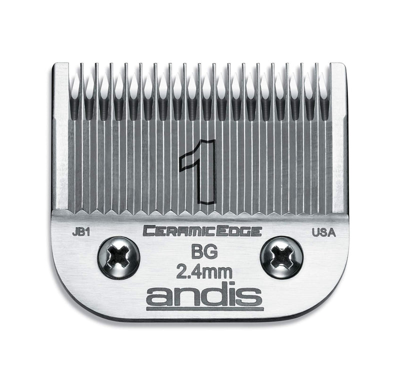 Andis 64465 CeramicEdge Carbon-Infused Detachable Clipper Blade, Size 1, 3/32-Inch Cut Length