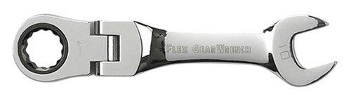 GEARWRENCH 12 Pt. Stubby Flex Head Ratcheting Combination Wrench, 10mm - 9551