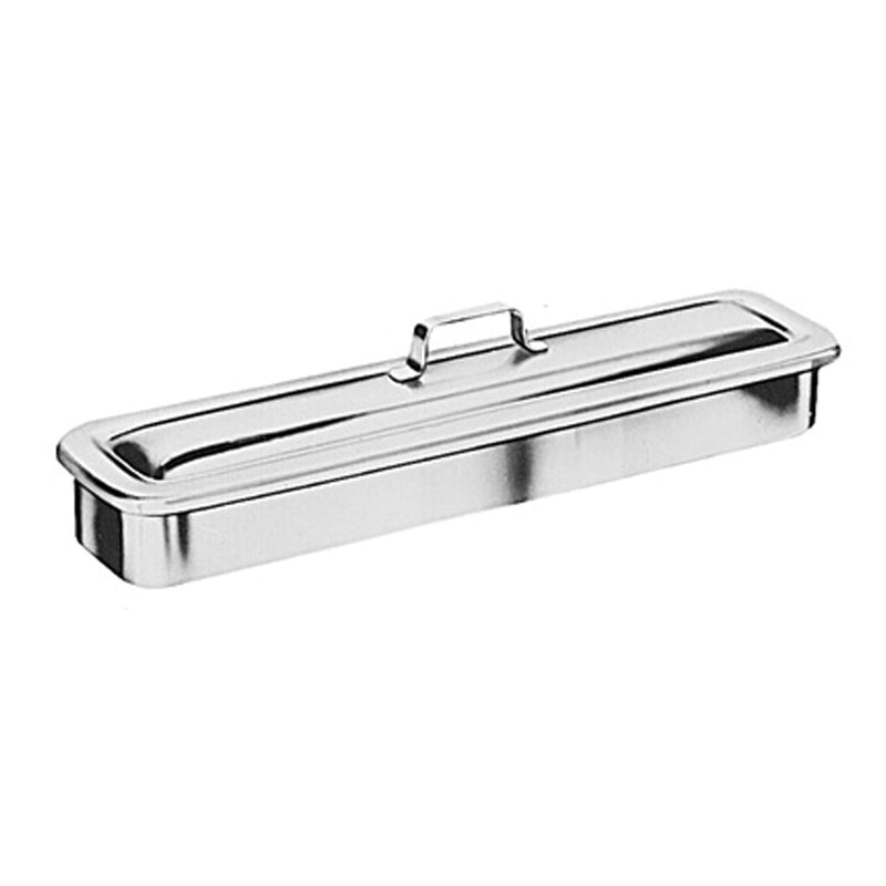 Grafco Instrument Catheter Tray with Strap Handle, Stainless Steel, 8-7/8 x 5 x 2", 3255