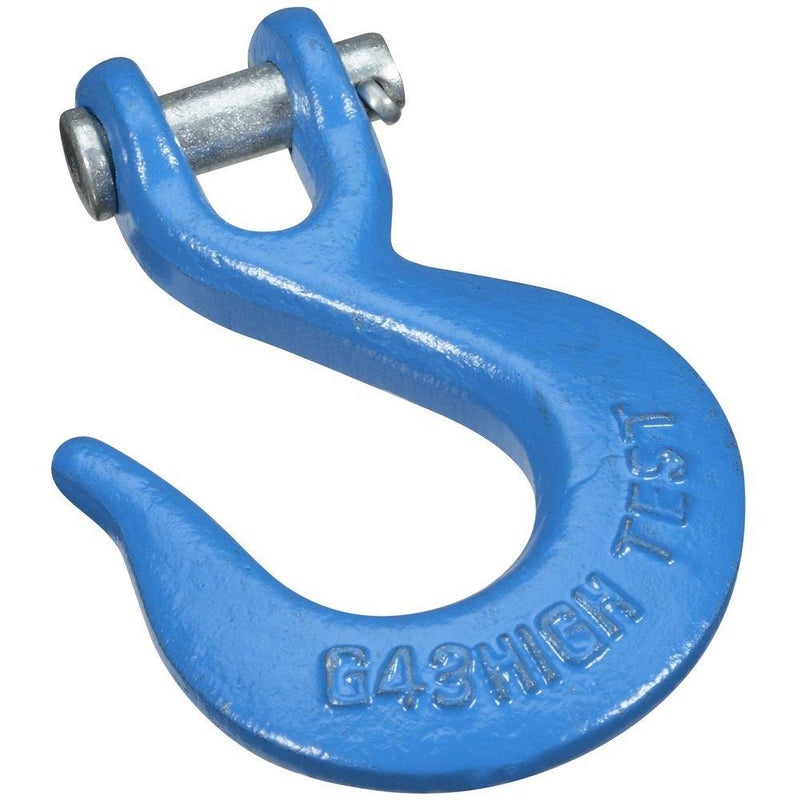National Manufacturing N177-253 Clevis Slip Hook 1/4" for Chain- Blue Grade 43 1/4 Inch