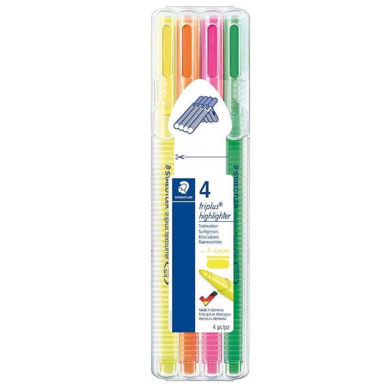 Staedtler Triplus Textsurfer Highlighter, 4 Color Set (362 SB4)