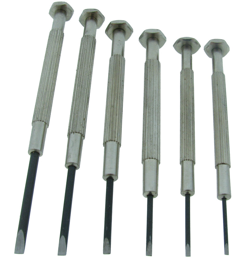Excelta - 203 - Screwdriver Sets - Straight -Three Star - Tempered Blue Steel, 0.1" Height, 0.1" Wide, 3.5" Length