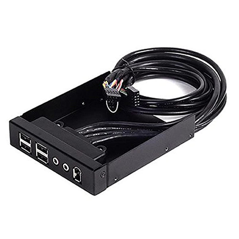 SilverStone FP32B Aluminum 3.5-Inch Drive Bay with USB X 4 + E1394 (Black)