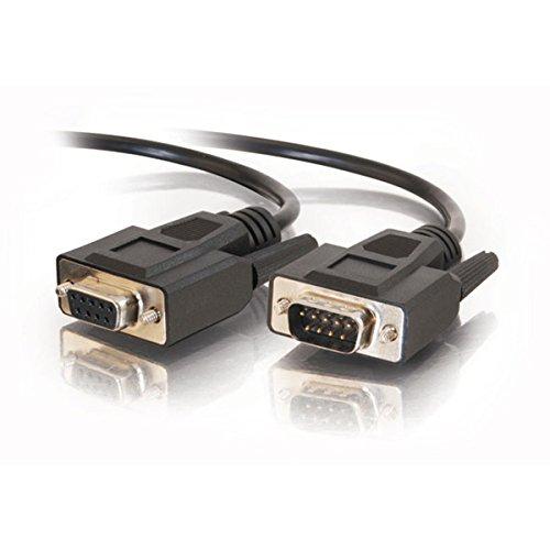 C2G 52033 DB9 M/F Serial RS232 Extension Cable, Black (25 Feet, 7.62 Meters)