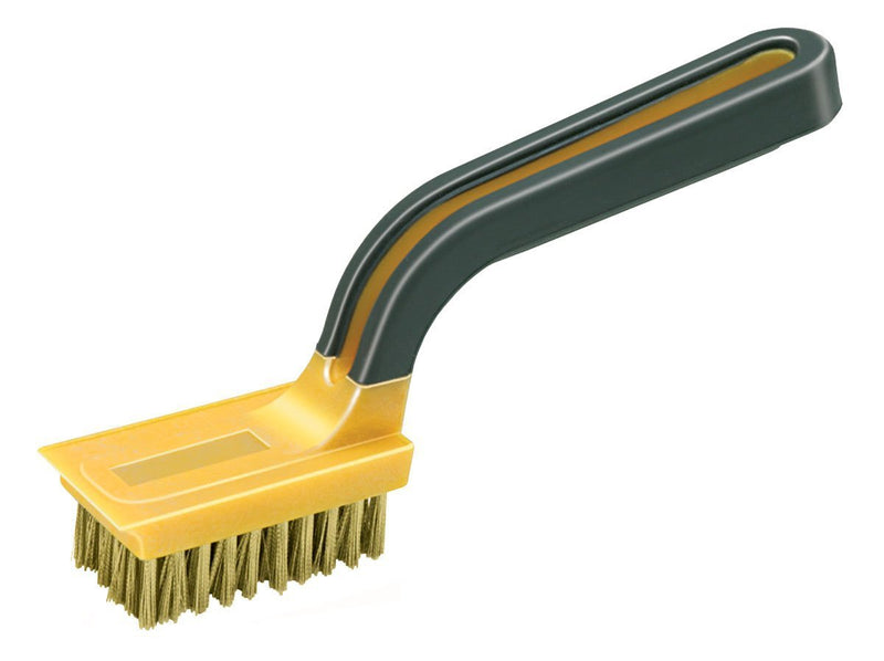 Allway Tools Soft Grip Wide Handle Brass Wire Stripper Brush 1 Pack