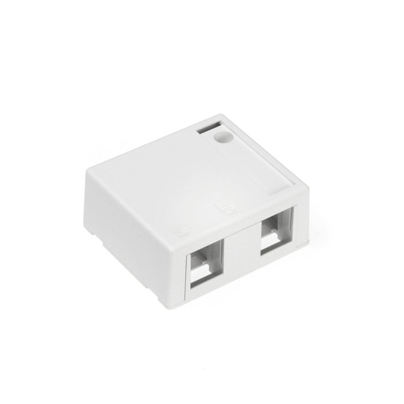 Leviton 41089-2WP QuickPort 2-Port Surface-Mount Housing, White