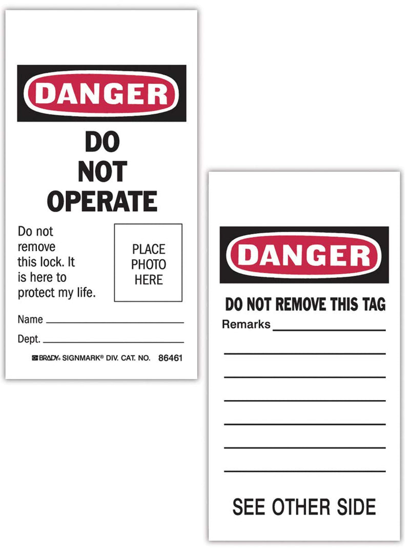 Brady Self-Laminating Tags