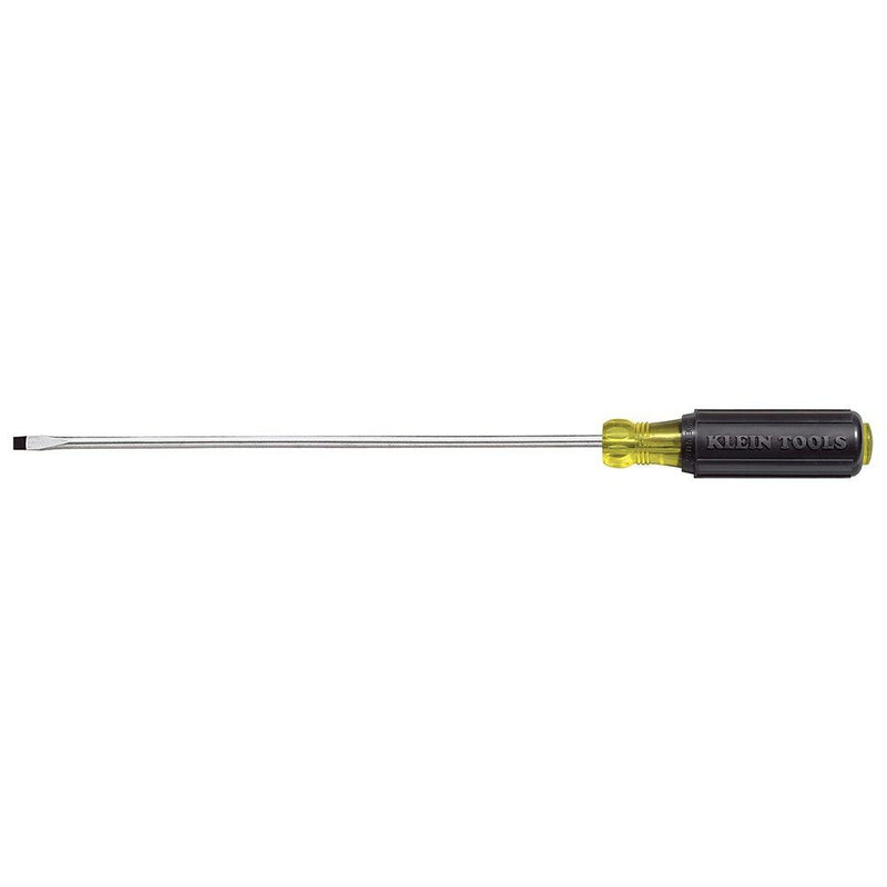 Klein Tools 608-10 1/8-Inch Cabinet Tip Miniature Screwdriver with 10-Inch Round Shank 1/8-Inch Tip 10-Inch Shank Mini