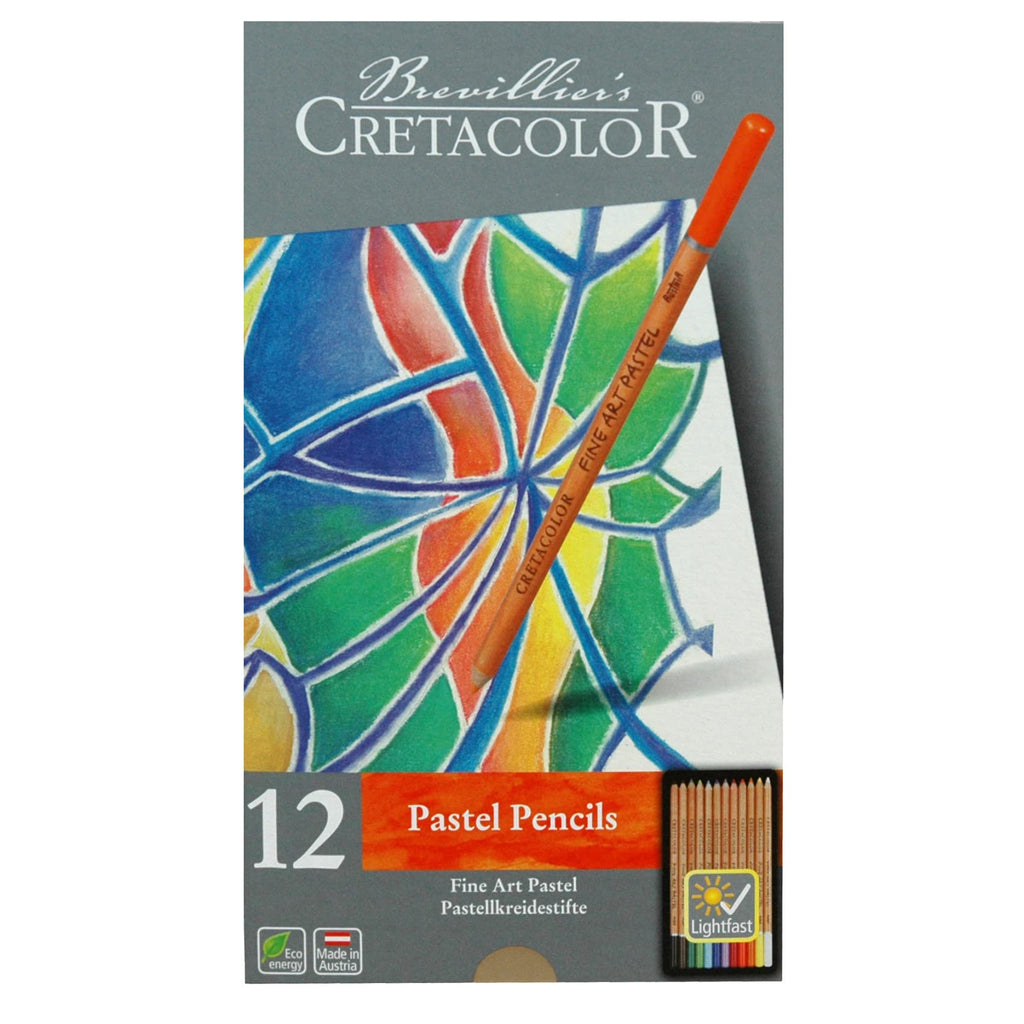 Cretacolor Fine Art Pastel Pencil Set, Set of 12, Multi