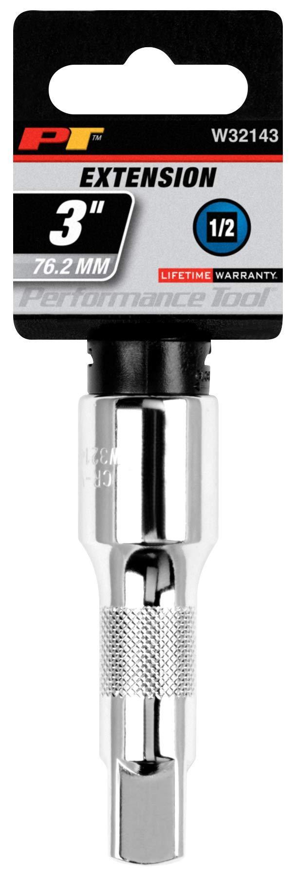 Performance Tool W32143 1/2" Drive 3-Inch Extension 1/2" Drive Extension Bar, 3"