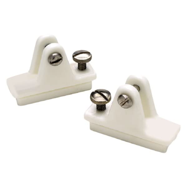 SEACHOICE Deck Hinge with Stainless Steel Slide Lock, White 76281