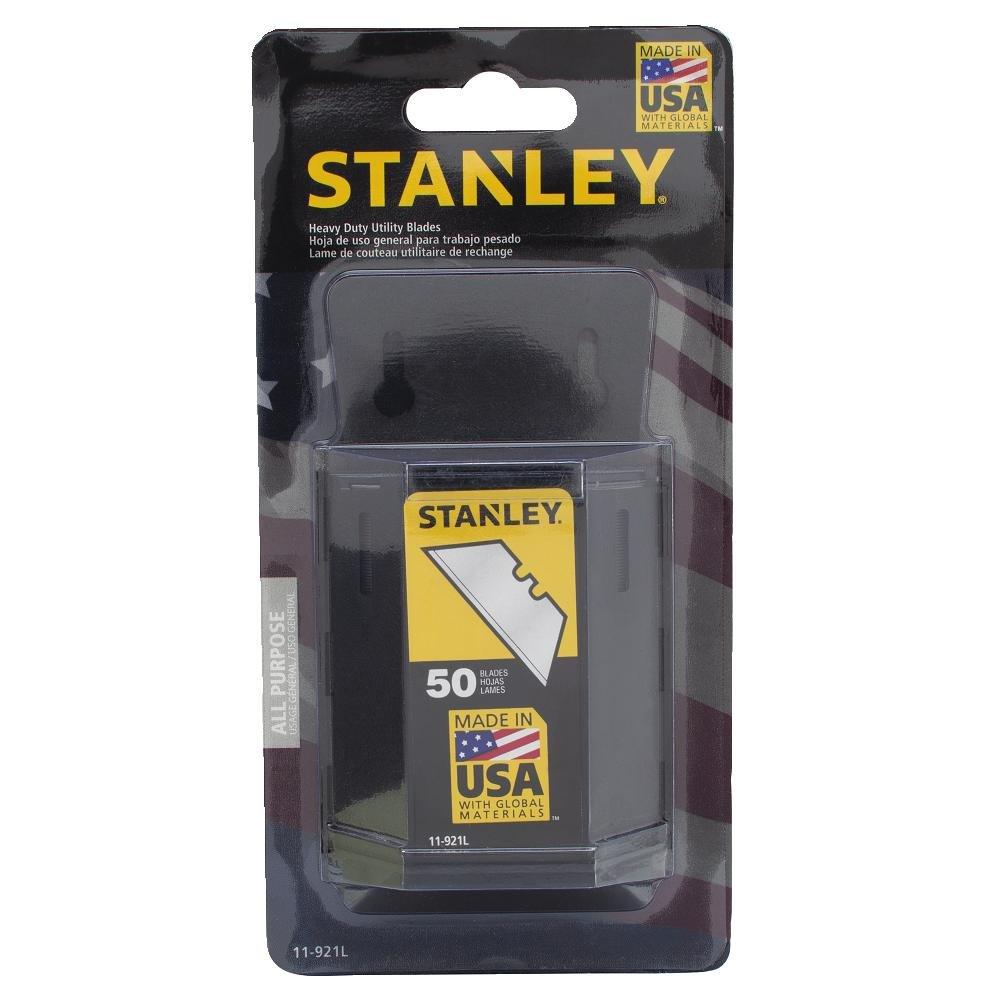 STANLEY Utility Knife Blades, Heavy Duty, 50-Pack (11-921L)