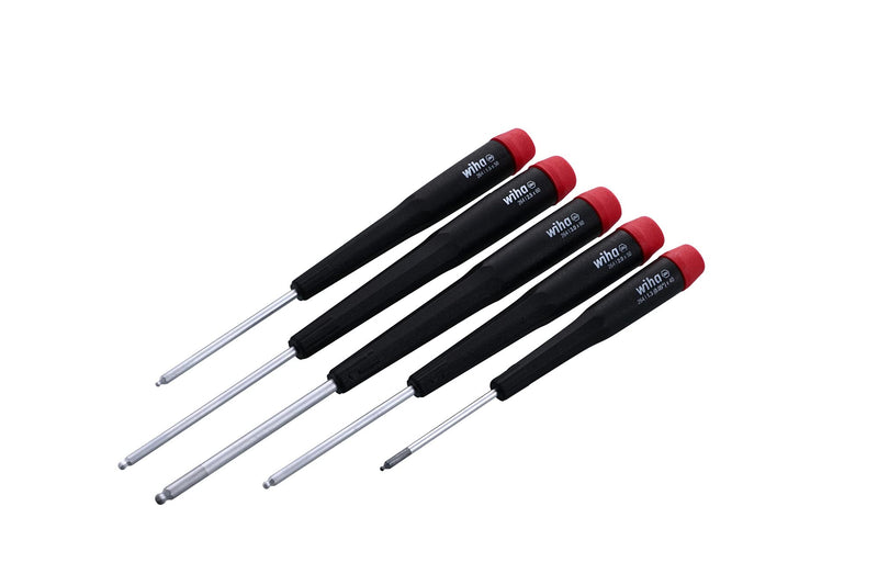 Wiha 26491 5-Piece Ball Metric End Hex Driver Set