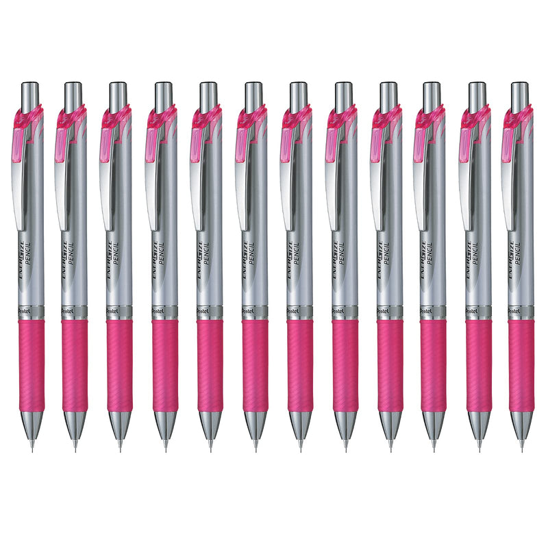 Pentel EnerGize Automatic Mechanical Pencil Trim, 0.5 mm Lead Size - Pink Barrel - 1 Each (PL75P)