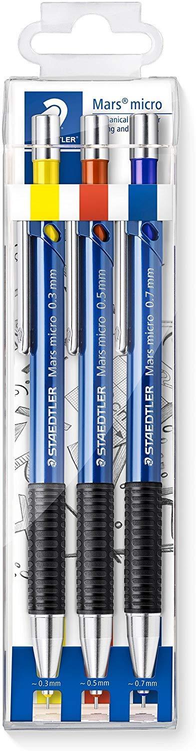 Staedtler Mars Micro 775-3 Pencil Set 0.3, 0.5, 0.7 mm. 1 Ohne Nachfüllminen