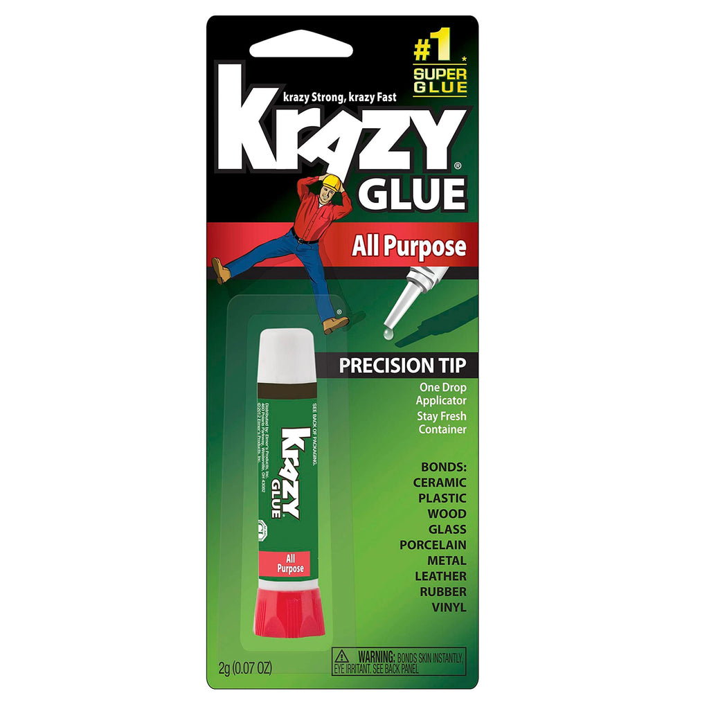 Krazy Glue, All Purpose, Precision Tip, 2 g, 12 ct., clear