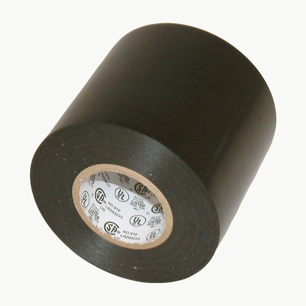 JVCC EL7566-AW Synthetic Rubber Electrical Tape, 3 in. x 66 ft. (72mm x 20m), Black