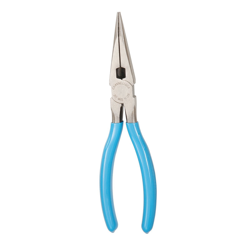 Channellock 317 8-Inch Long Nose Plier with Side Cutter | Needle Nose Pliers with Knife and Anvil - Style Side Cutter | Crosshatch Jaw Forged from High Carbon Steel for Maximum Grip on Materials | Specially Coated for Rust Prevention | Comfort Grips , ...