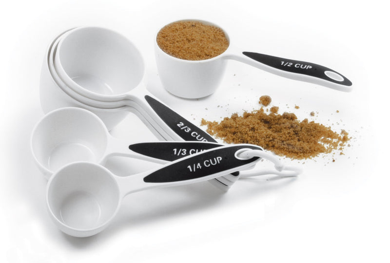 Norpro Grip-Ez Measuring Cup Set Of 6 New Bpa Free Plastic Comfortable Grip 1 White