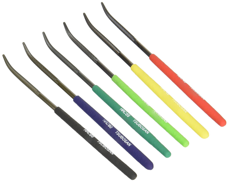 TSUBOSAN Japan-Hardness Tester Checker File HRC40-HRC65 Set of 6 1