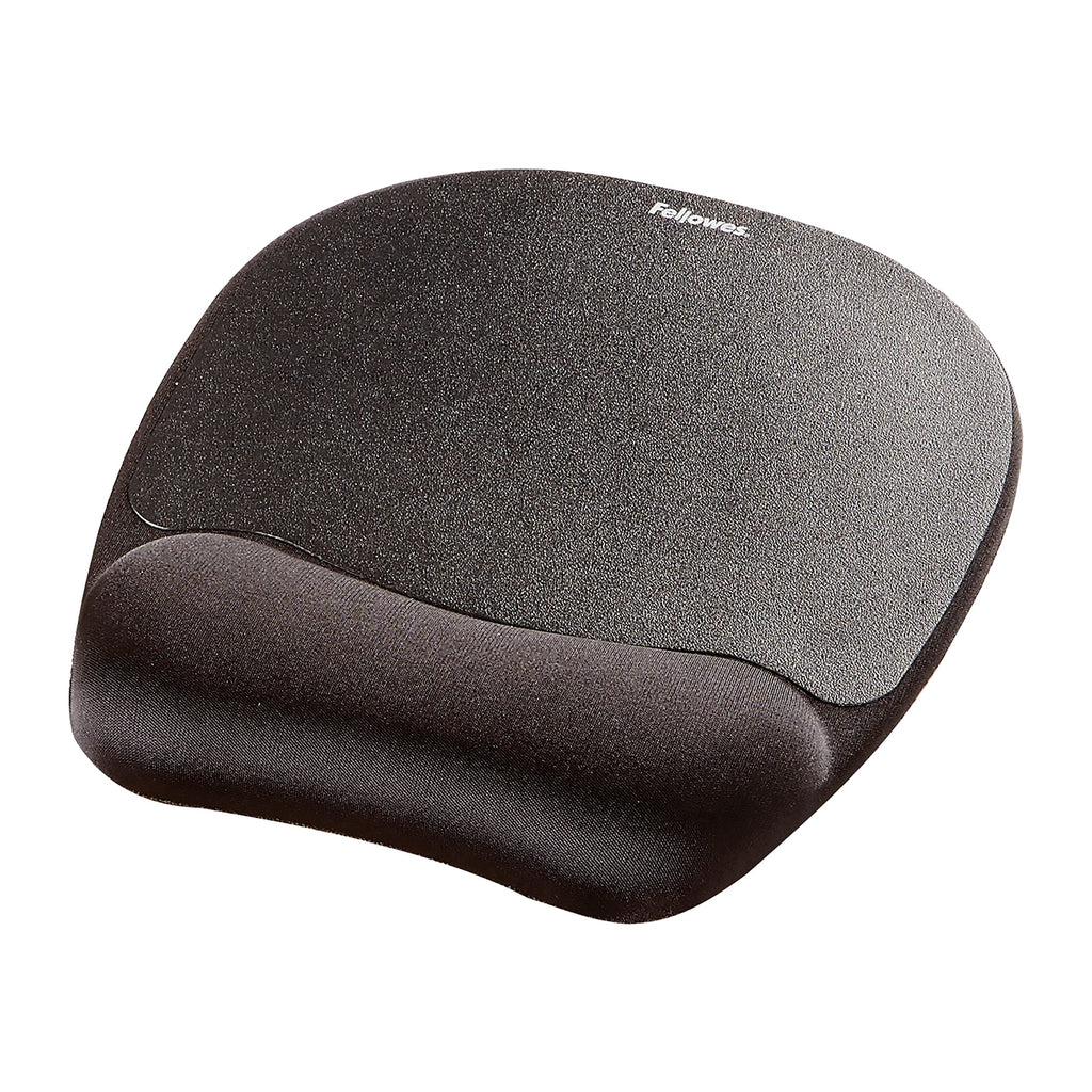 Fellowes Memory Foam Mouse Pad/Wrist Rest- Black (9176501)