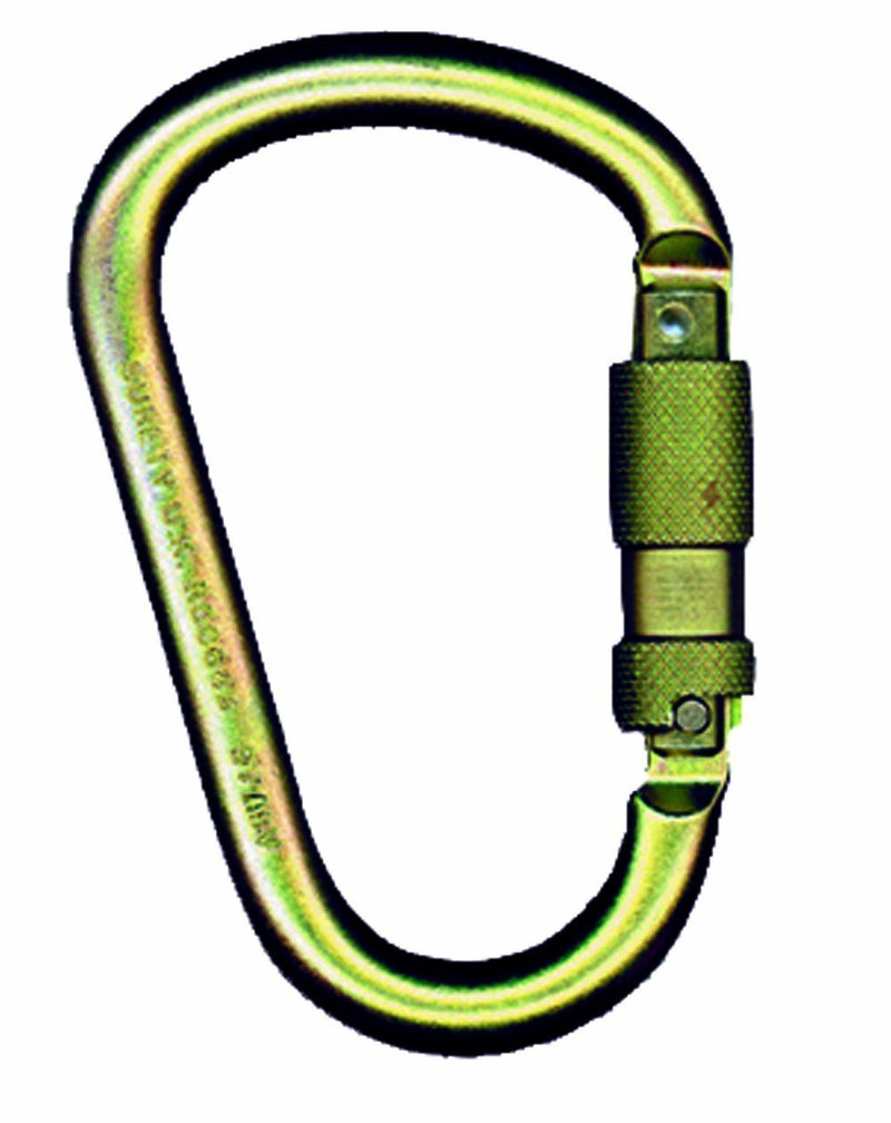 Safety Works 10096466 Steel Carabiner with 1-Inch Gate Opening