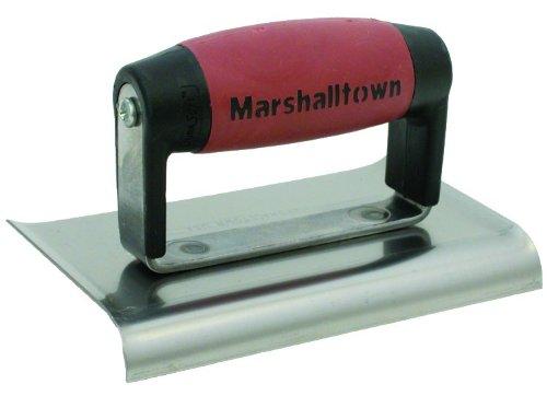 MARSHALLTOWN Concrete Edger 6" X 3" Curved Ends 3/8R 1/2L Handle