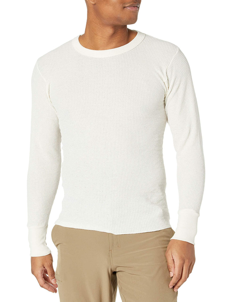 Indera Men's Traditional Long Johns Thermal Underwear Top Small Natural