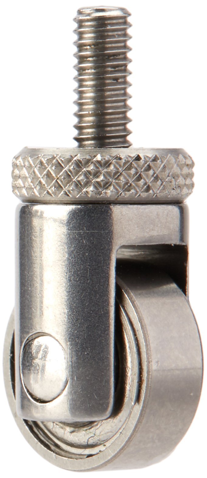 Starrett 25W Dial Indicator Roller Contact Point – Accessory for 25 Series Dial Indicators - #4 - #48 Screw Thread, Hardened Roller with 3/8” (9.5mm) Diameter for Continuous Gage