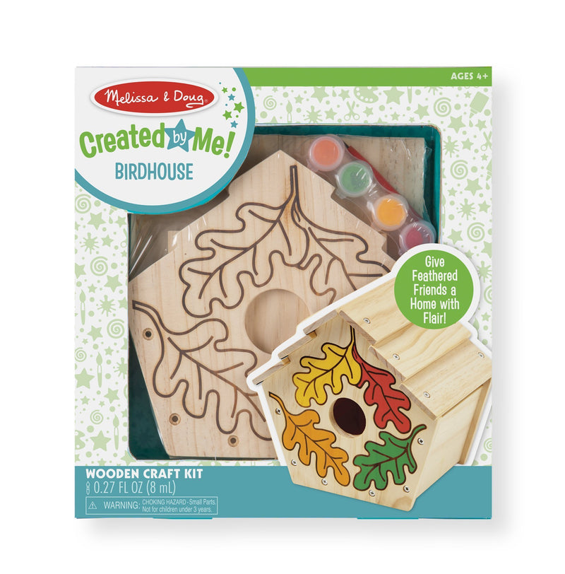 Melissa & Doug Created by Me! Birdhouse Build-Your-Own Wooden Craft Kit