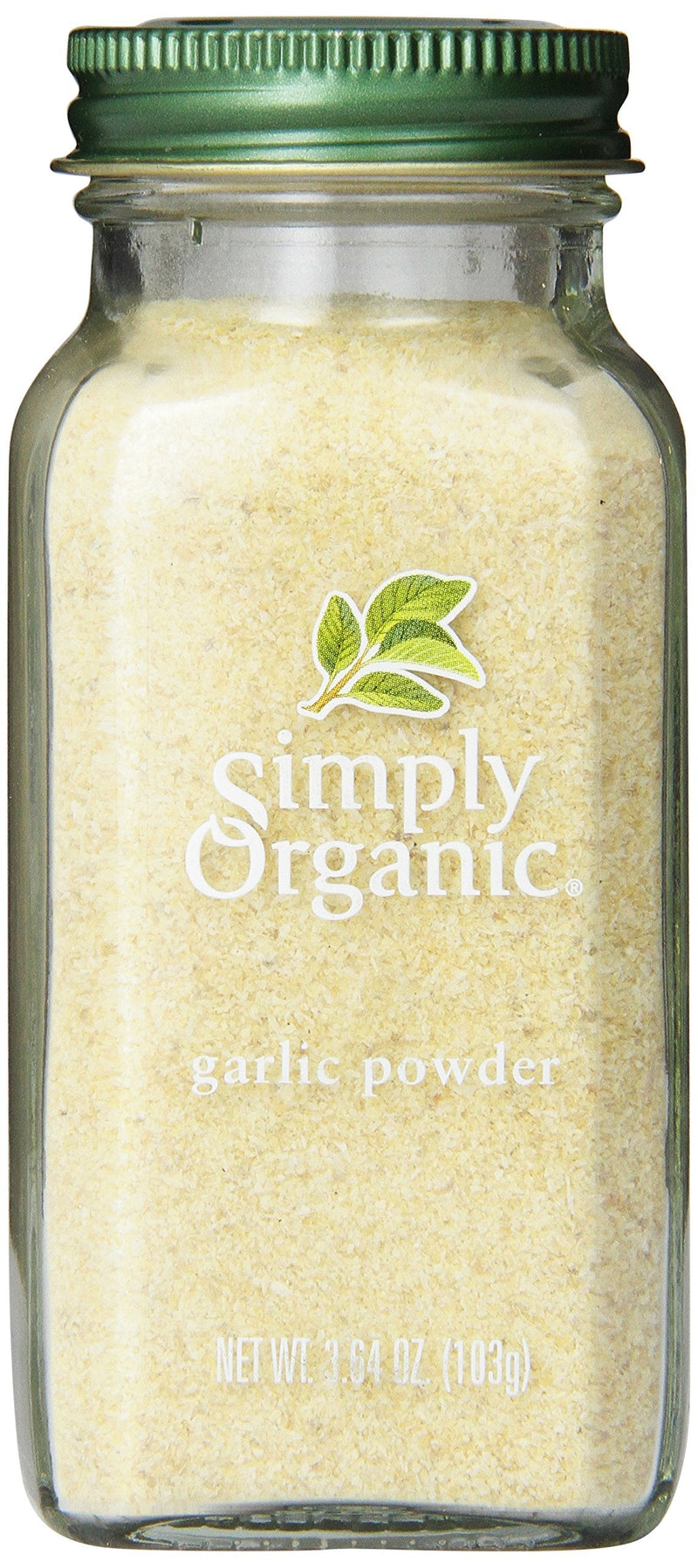 Simply Organic Garlic Powder Certified Organic, 3.64-Ounce Container 3.64 Ounce (Pack of 1)