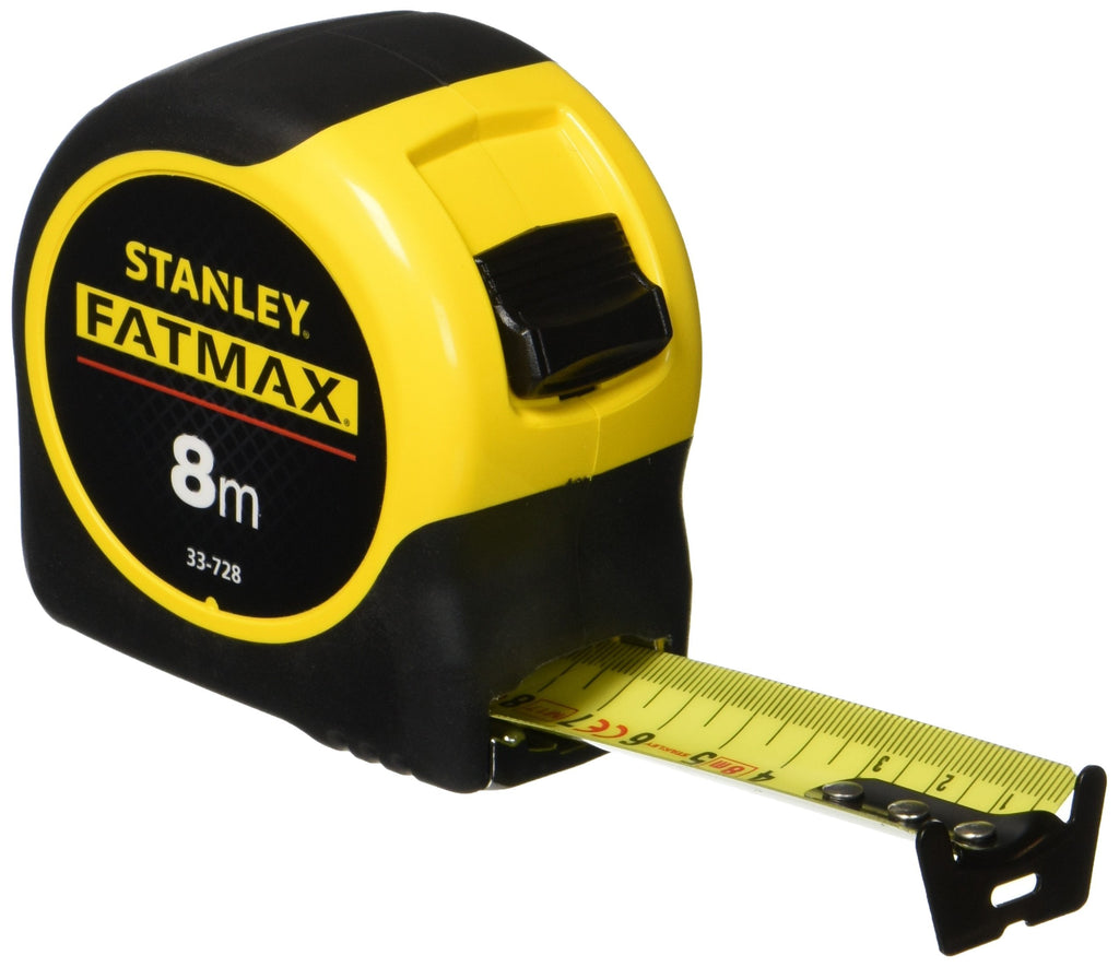 STANLEY 0-33-728 FATMAX Classic Tape with Blade Armor, 8m Metric Only 1 Count (Pack of 1) Single